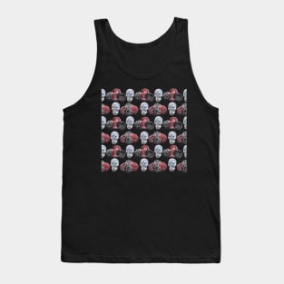 Pretty Floral & Glitzy skull pattern #3 Tank Top